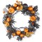 National Tree Company Artificial Halloween Wreath, Decorated with Multicolored Pumpkins, Gourds, Ball Ornaments, Ribbons, Vines, Assorted Leaves, Halloween Collection, 20 inches